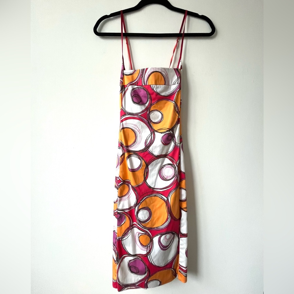 XS- Benetton Y2K Multicolour body con mini dress